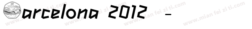 Barcelona 2012字体字体转换